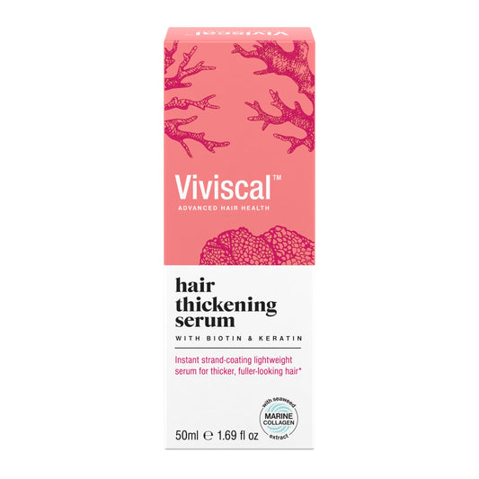 Viviscal Hair Thickening Serum 1.69 fl oz – Lightweight Leave-In Elixir with Keratin & Biotin for Thicker, Fuller, Healthier-Looking Hair
