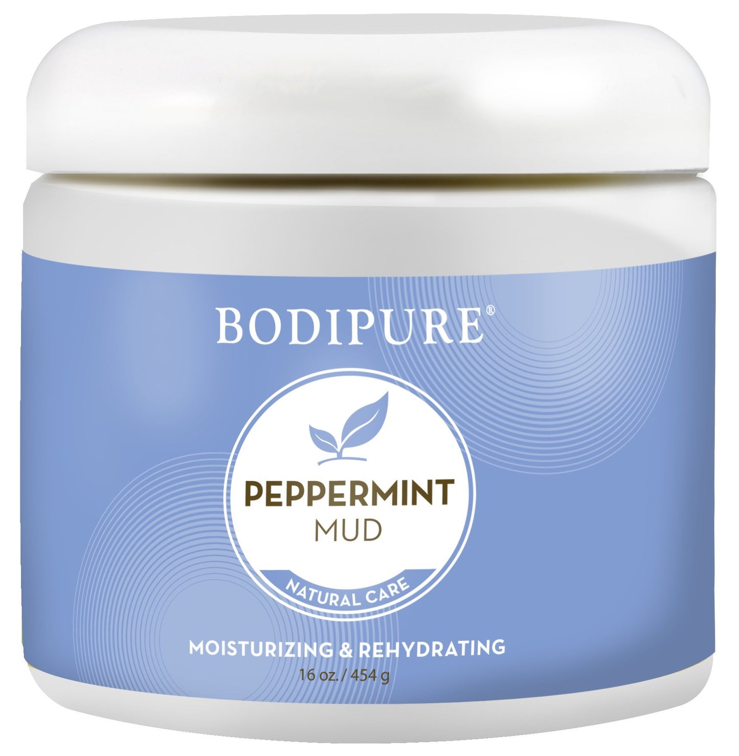 Bodipure Peppermint Body Mud Mask – Spa-Quality Skin Treatment with Peppermint & Botanical Extracts, Moisturizing & Rehydrating, 16oz