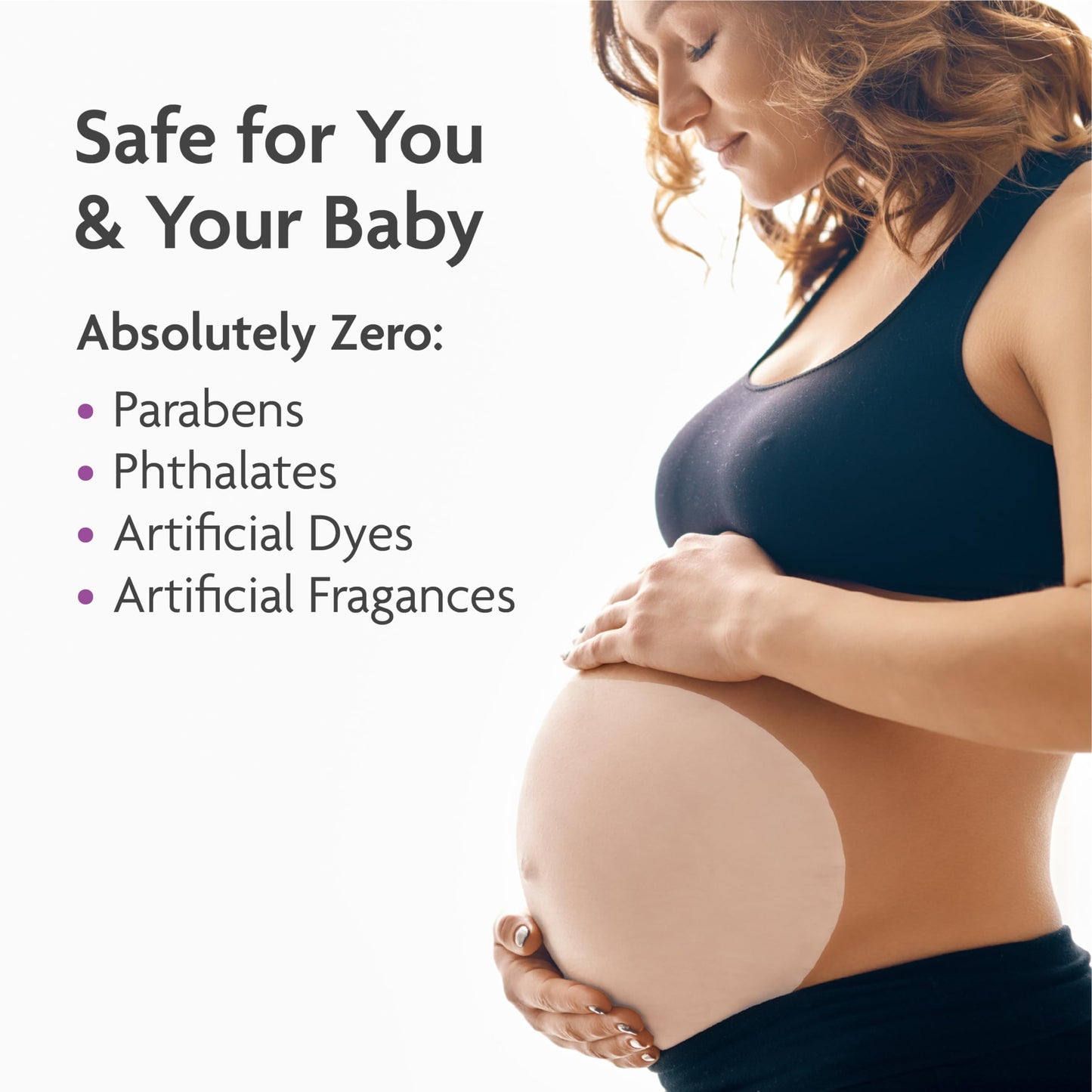 TriLASTIN Belly Mask for Pregnant Women – Hydrating, Soothes Itchy Skin, Reduces Stretch Marks, Safe & Paraben-Free, 1 Pack