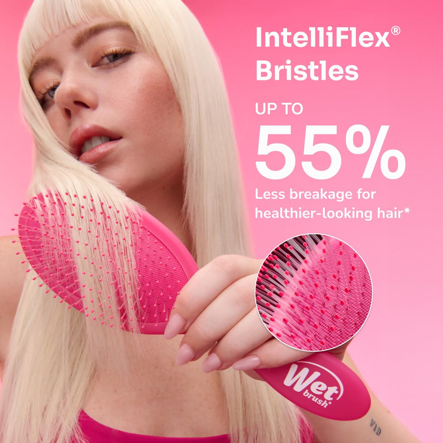 Wet Brush Original Detangler Hair Brush – Color Wash Stripes | Ultra-Soft IntelliFlex Bristles for Wet, Dry & Damaged Hair | Women & Men