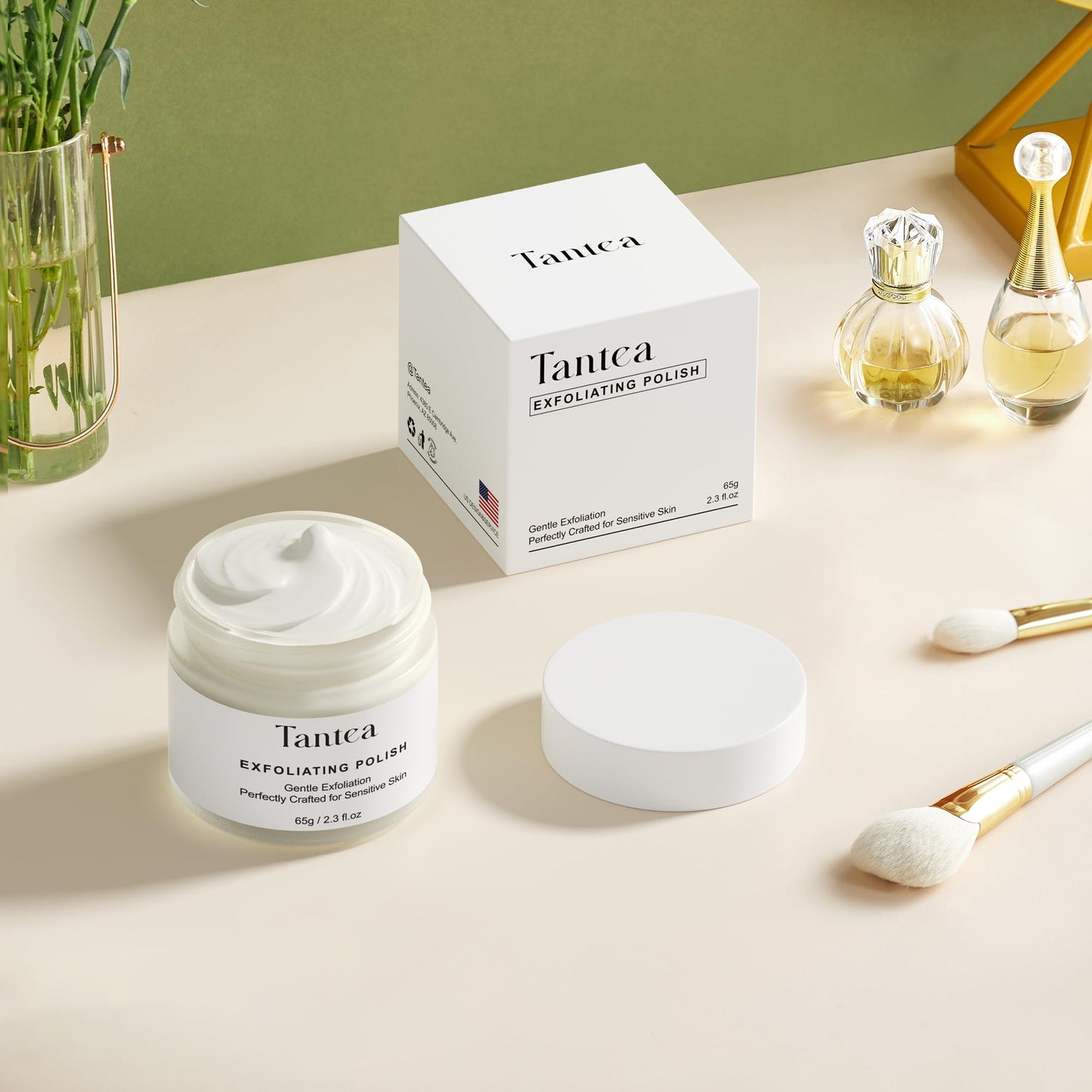 Microdermabrasion Facial Scrub with Rice Extract – Gentle Exfoliator for Smooth, Radiant Skin, Blackhead & Pore Refining, 2.3 fl oz