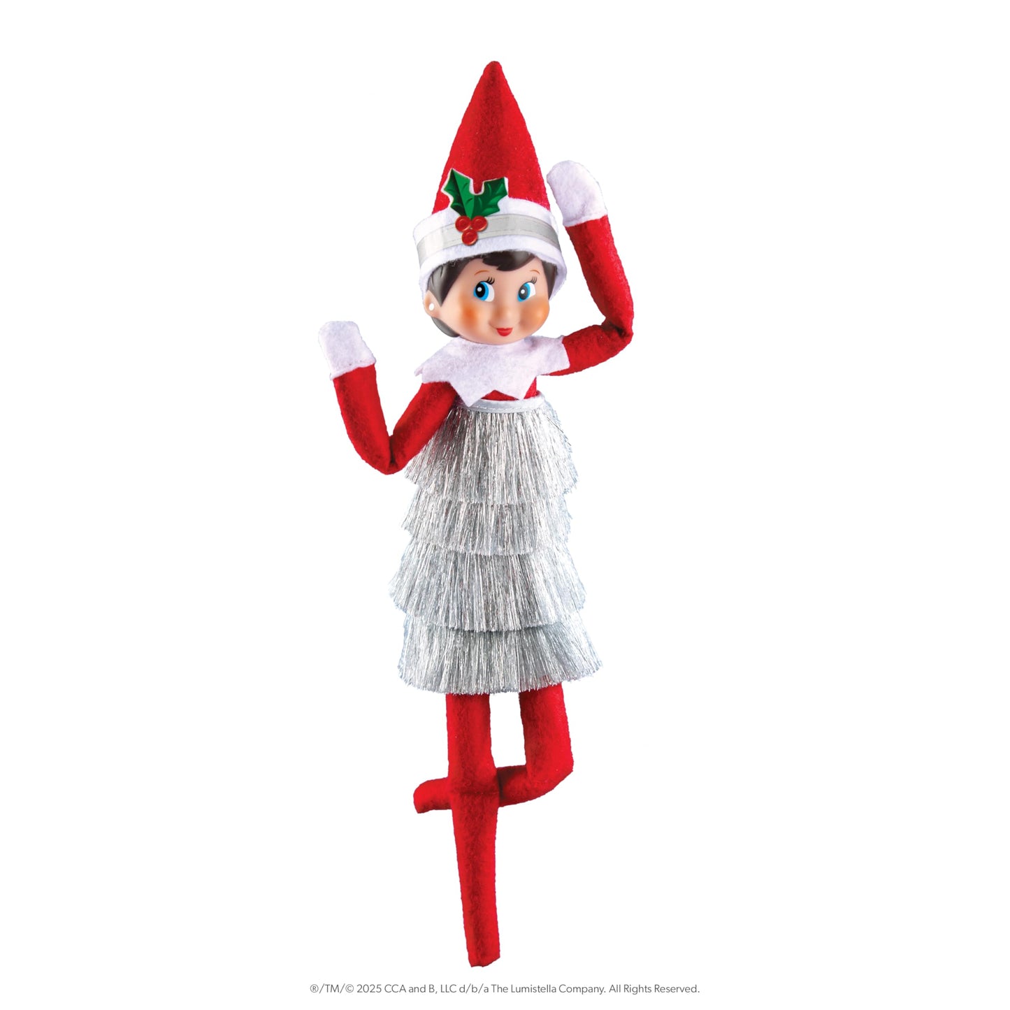 The Elf on the Shelf Claus Couture Collection Tiny Tinsel Dress - Dazzling Vintage Elf Dress - Scout Elf Not Included