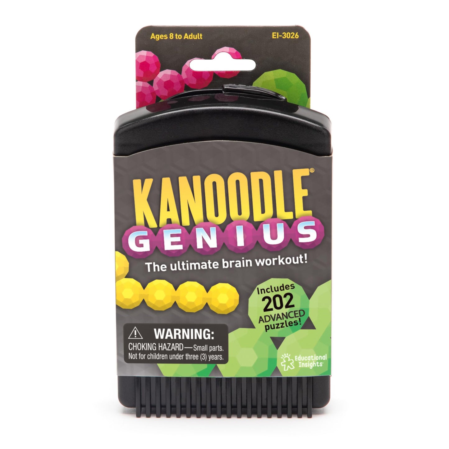 Educational Insights Kanoodle Genius – 3D Puzzle Brain Teaser Game with 200+ Challenges, Fun Gift & Easter Basket Stuffer for Kids Ages 8+