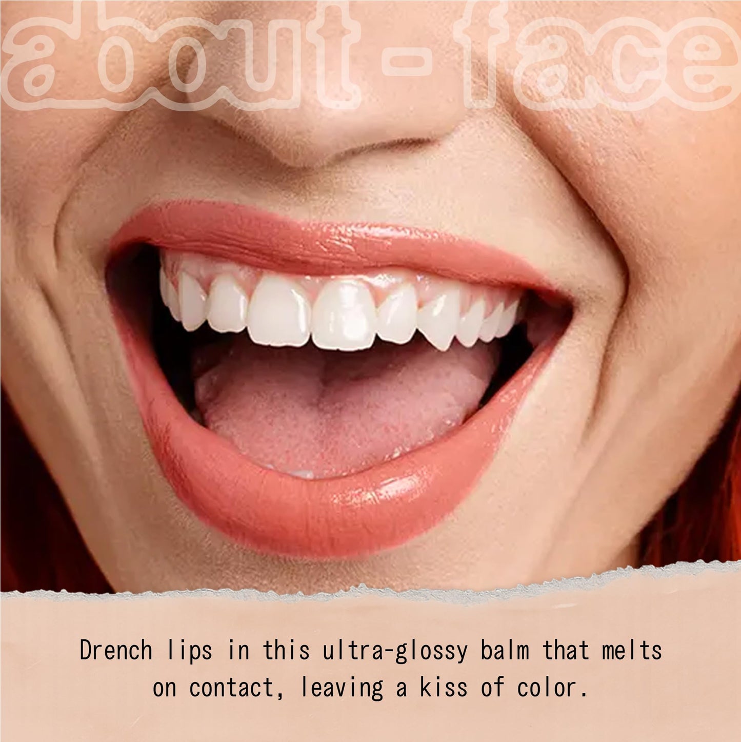 aboutface Cherry Pick Lip Color Butter – Hydrating, High-Shine Lip Balm with Cherry Butter & Pomegranate Flower Extract, Vegan, 0.06 oz