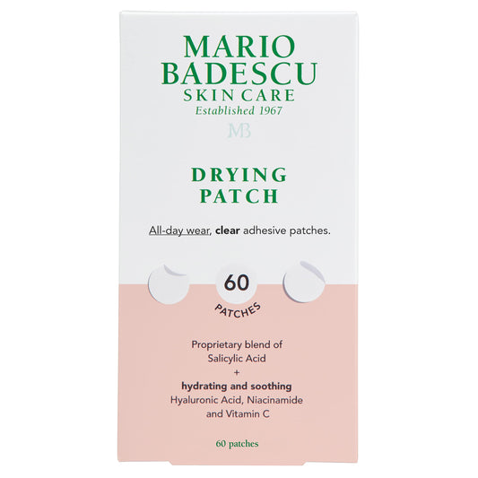 Mario Badescu Drying Patch Blemish Cover, Invisible Spot Treatment with Vitamin C, Strong Hold, Vegan & Cruelty-Free, 60 Clear Patches