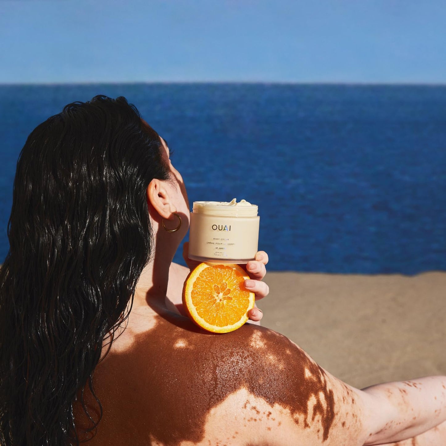 OUAI St. Barts Whipped Body Cream – Hydrating Cupuaçu Butter, Coconut Oil & Squalane Formula for Soft, Glowing Skin – Sulfate-Free, 7.5 oz