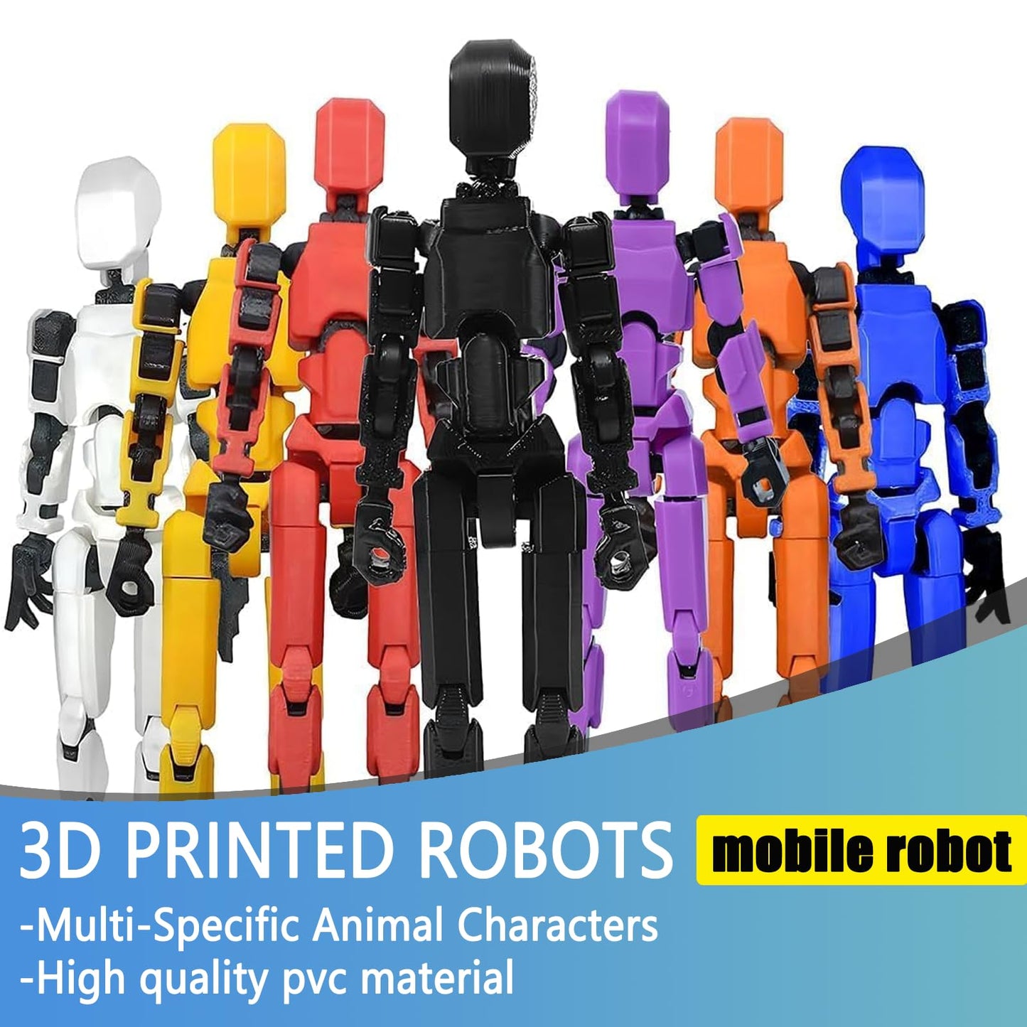 2025 Titan 13 Action Figures Set - 3D Printed Multi-Jointed Nova & Dummy Robots, Collector Desktop Decorations, 9pcs
