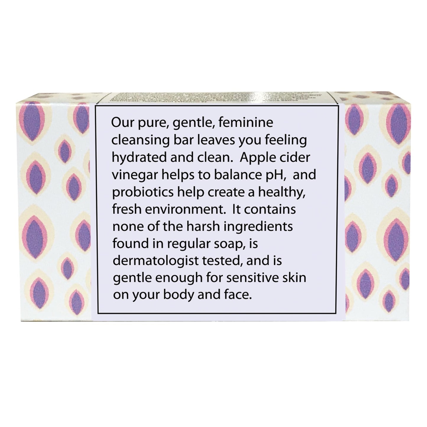 One With Nature Feminine Cleansing Bar 3-Pack (3.5 oz) – Fragrance-Free, with Probiotics, ACV, Oatmeal & Omega Fatty Acids – Gentle Face & Body Soap