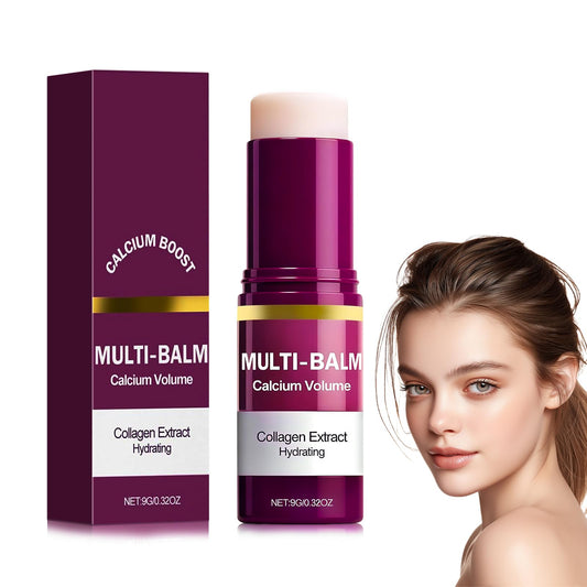 Cemenrete Calcium Multi Balm – Korean Collagen Moisturizing Stick, Wrinkle Care, Hydrating & Firming Cream for Eyes, Neck & Face