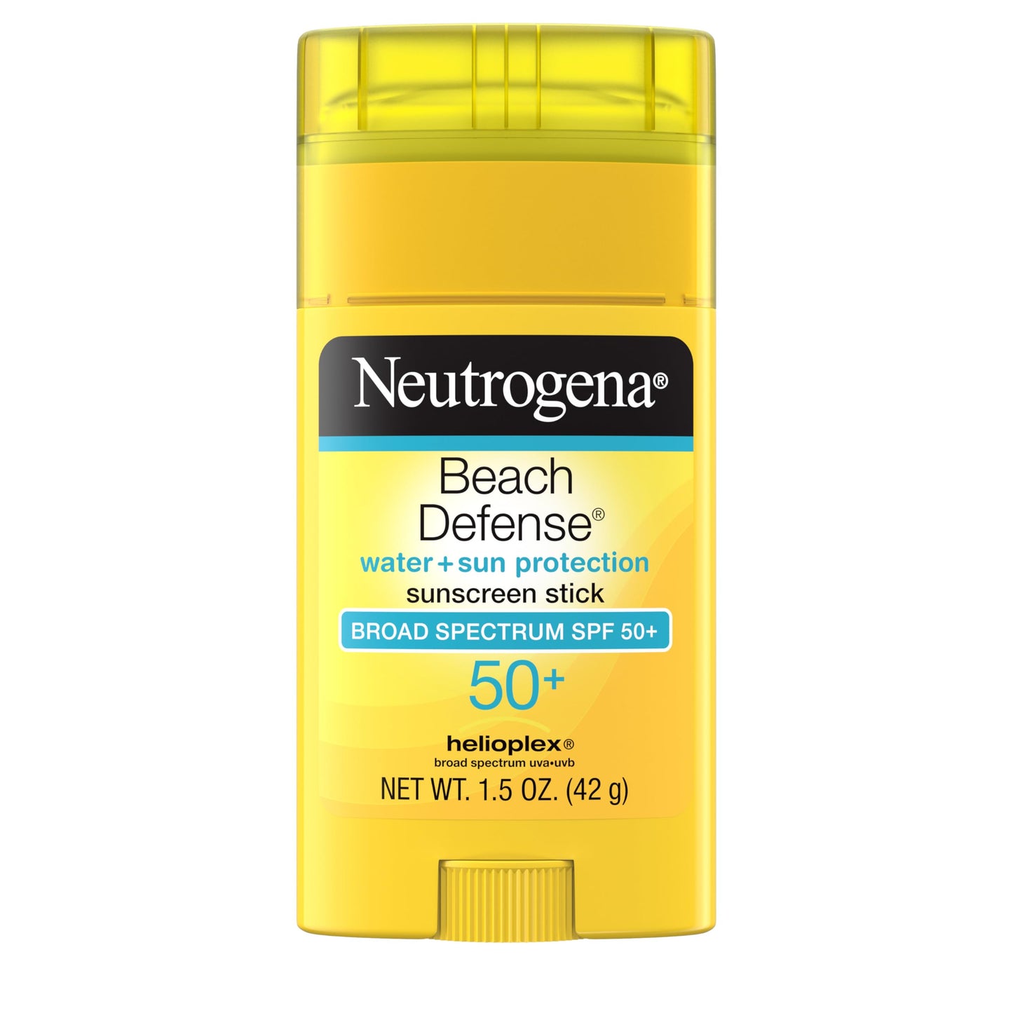 Neutrogena Beach Defense SPF 50 Sunscreen Stick – Broad Spectrum, Water-Resistant, Non-Greasy, Travel Size 1.5 oz for Face & Body