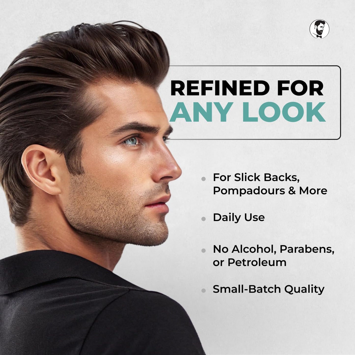 Gentlemen Republic Refined Hair Gel for Men 16oz | 24-Hour High Hold & Shine | Alcohol-Free, No Beeswax or Parabens | Humidity Resistant Styling Gel