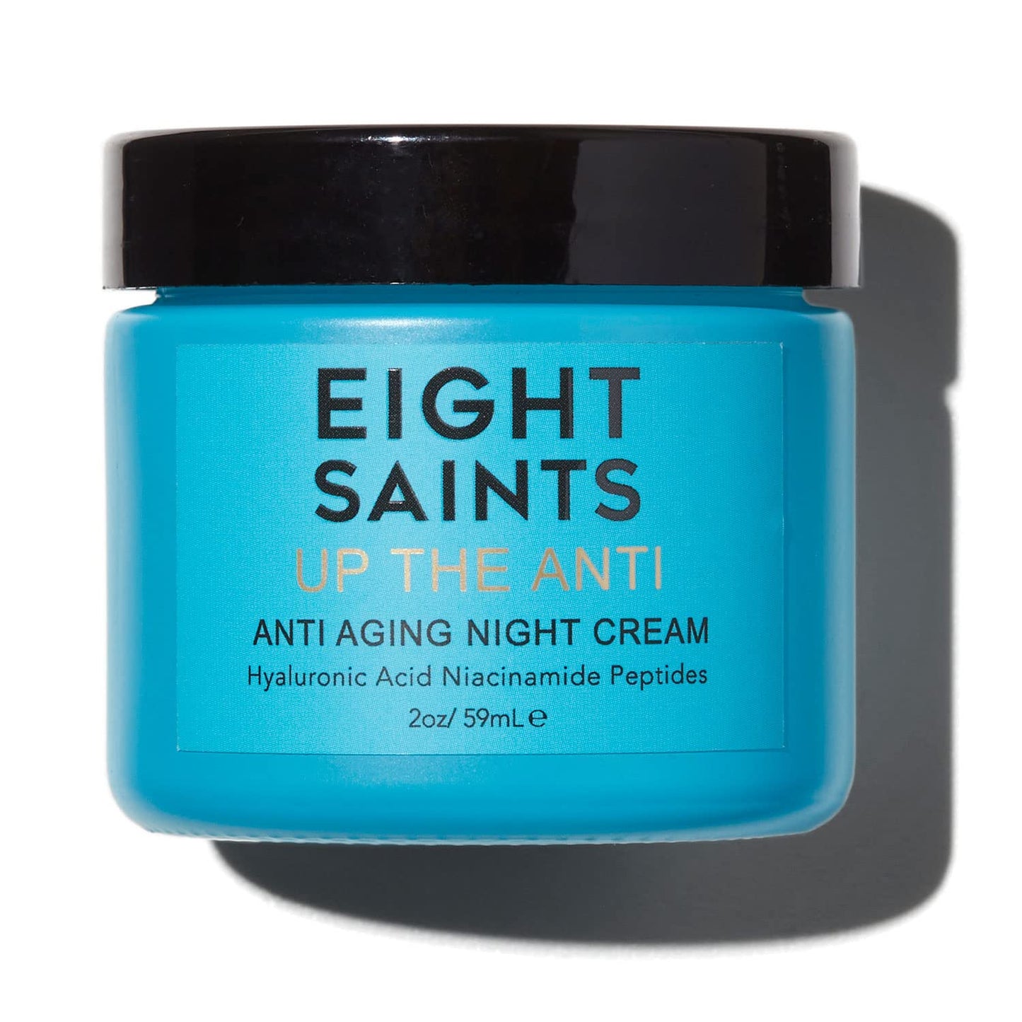 Eight Saints Up the Anti Night Cream – Natural Anti-Aging Face & Neck Moisturizer with Niacinamide & Hyaluronic Acid, 2 oz