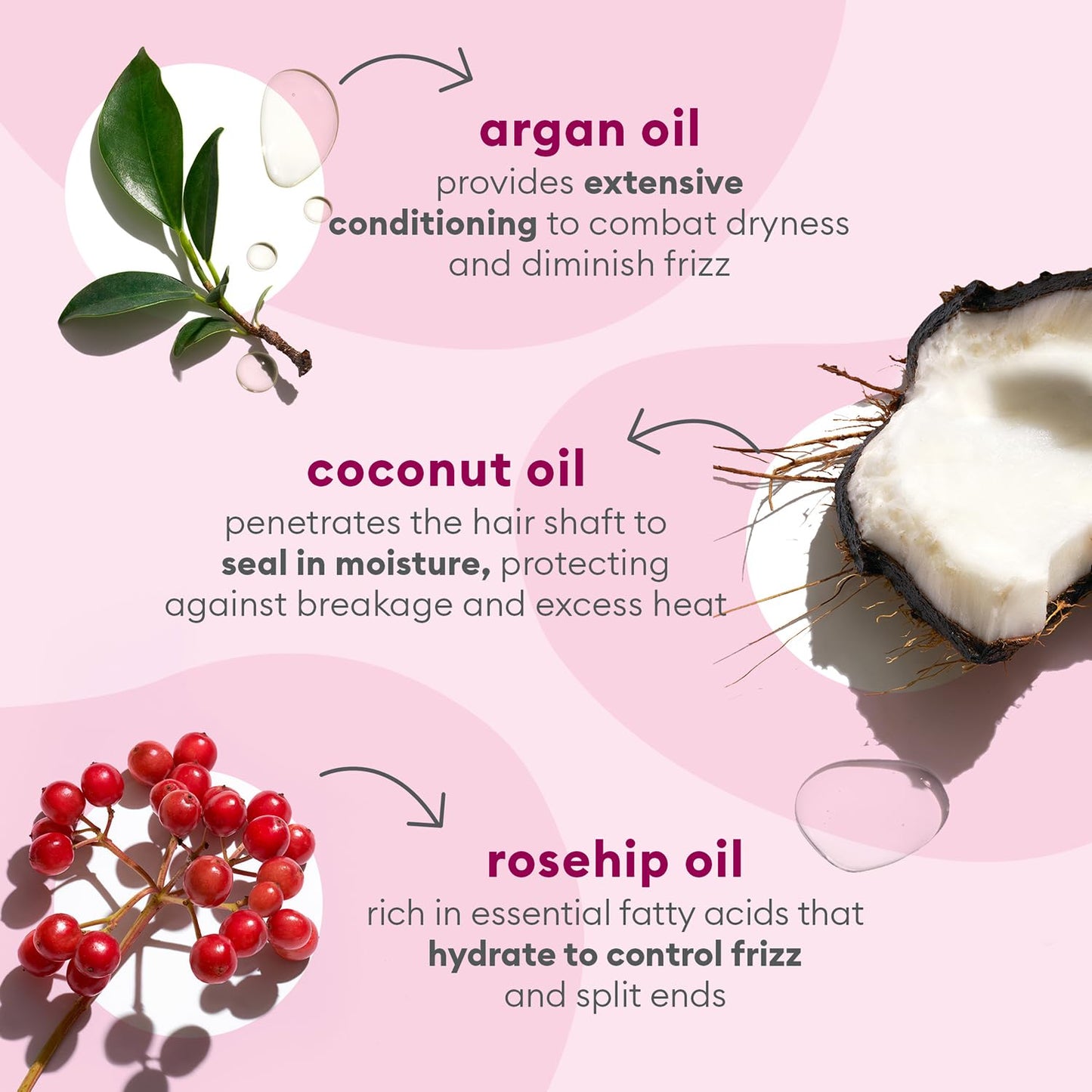 Briogeo Farewell Frizz Blow Dry Perfection & Heat Protectant Crème – Anti-Frizz Hair Cream with Argan Oil, Smooths & Protects, Vegan, 2 fl oz