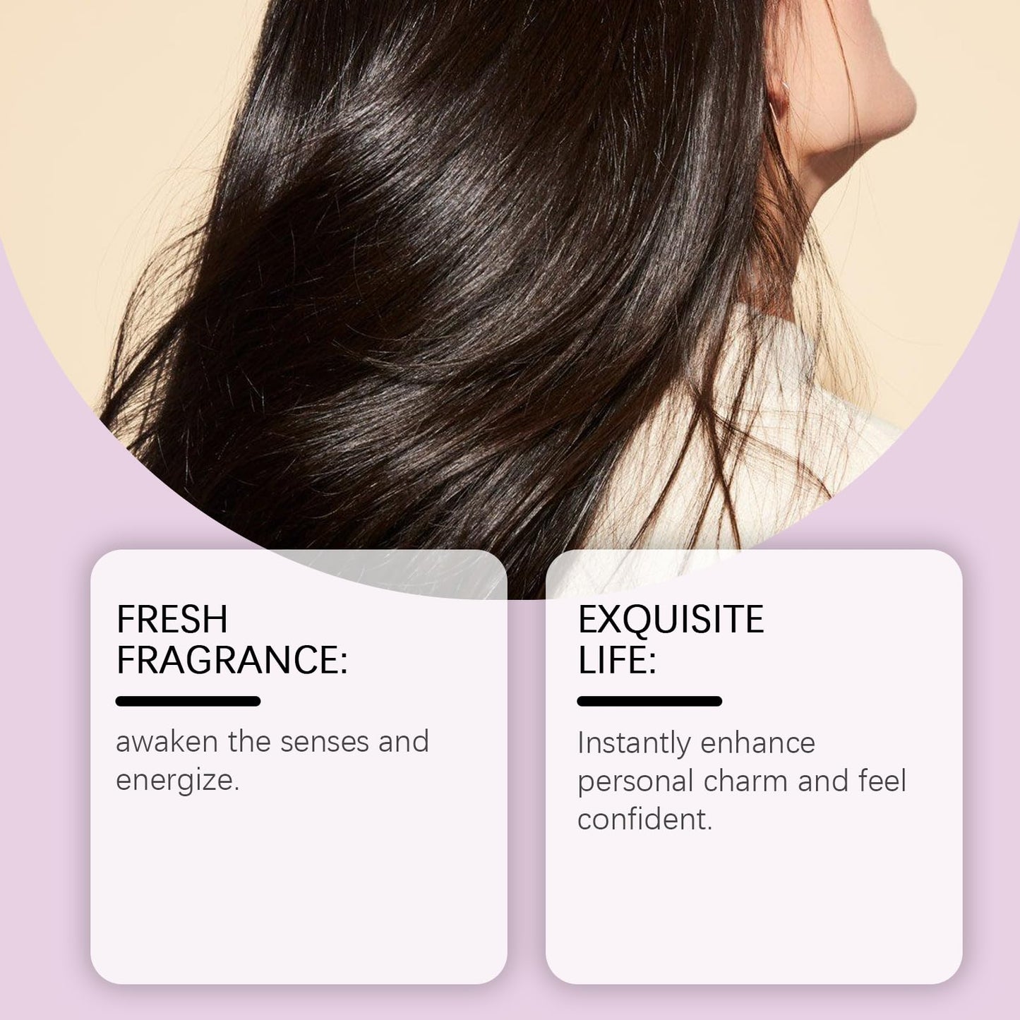 ZANGLEX Hair Perfume for Women, Long-Lasting Sweet Rose Floral Scent with Pheromone Oil, Castor Oil & Vitamin E for Shiny, Nourished Hair, 1.69 fl oz