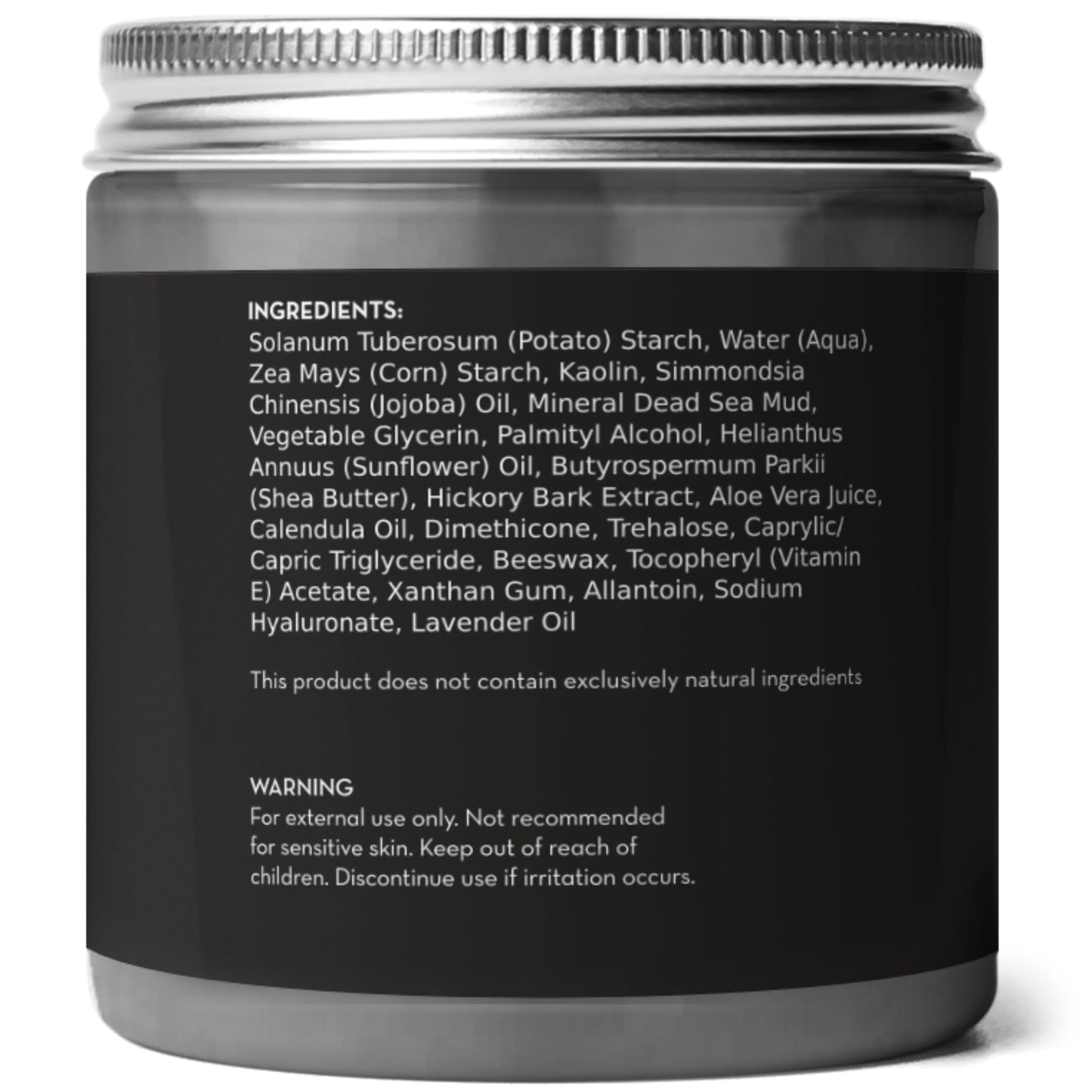 Pure Body Naturals Dead Sea Mud Mask for Face & Body – Acne, Blackheads, Oily Skin, Pores, Clay & Charcoal – 8.8 oz