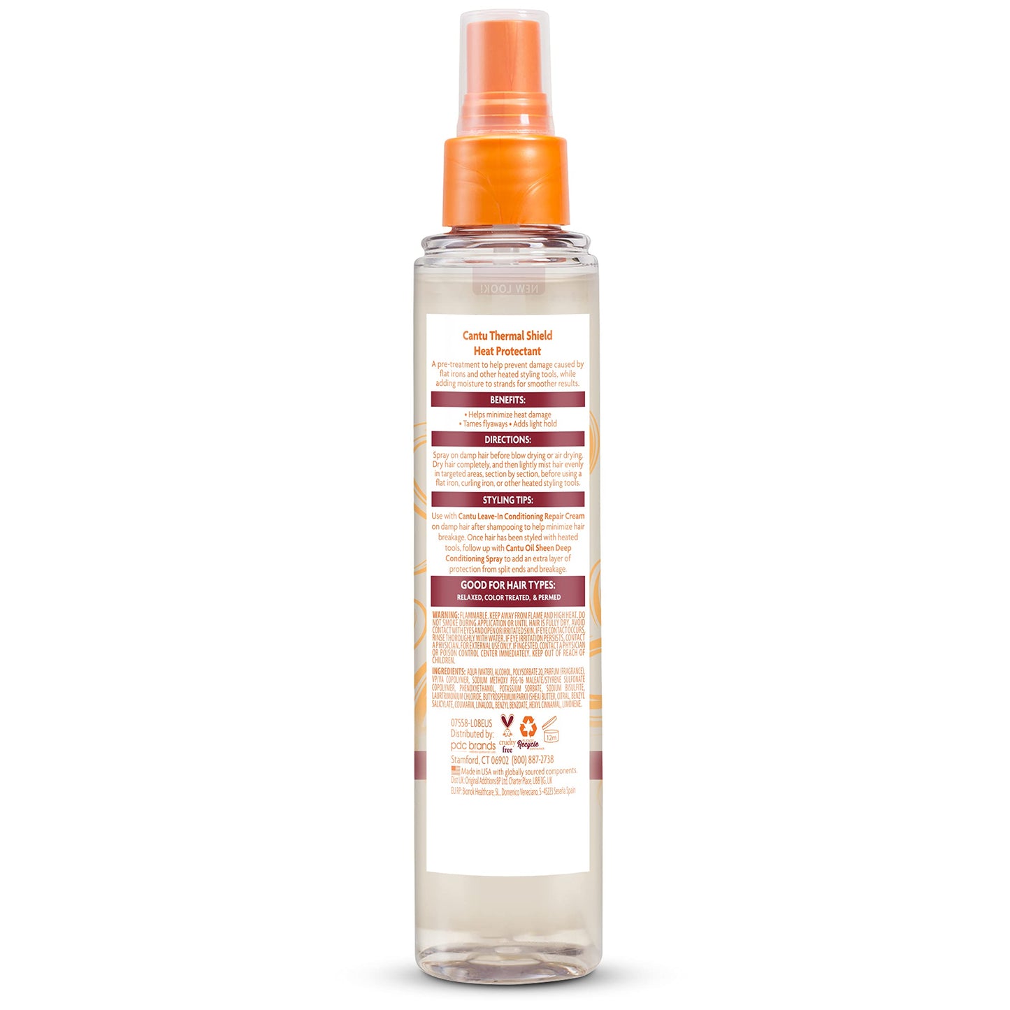Cantu Thermal Shield Heat Protectant with Shea Butter, 5.1 fl oz (Pack of 3)