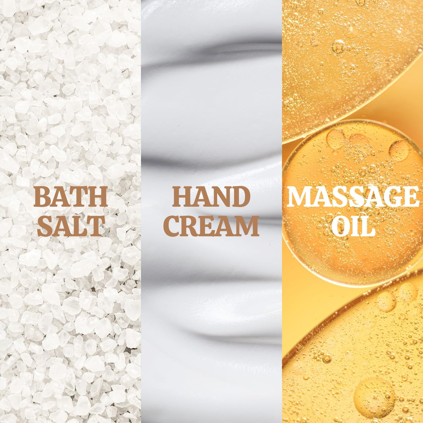 BFFLOVE Gift Set for Women – 5pc Cherry Blossom Spa Kit with Massage Oil, Scented Candle, Bath Salts & Hand Cream, Birthday Gifts for Her