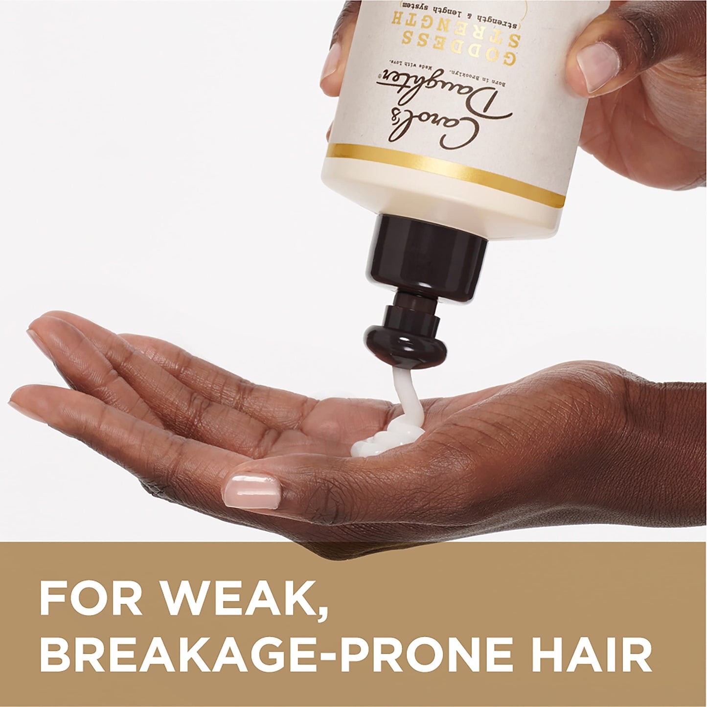 Carol's Daughter Goddess Strength Ultra Shield Pre Poo Hair Treatment with Castor Oil, 10.2 Fl Oz – Detangler for Waves, Coils & Curls