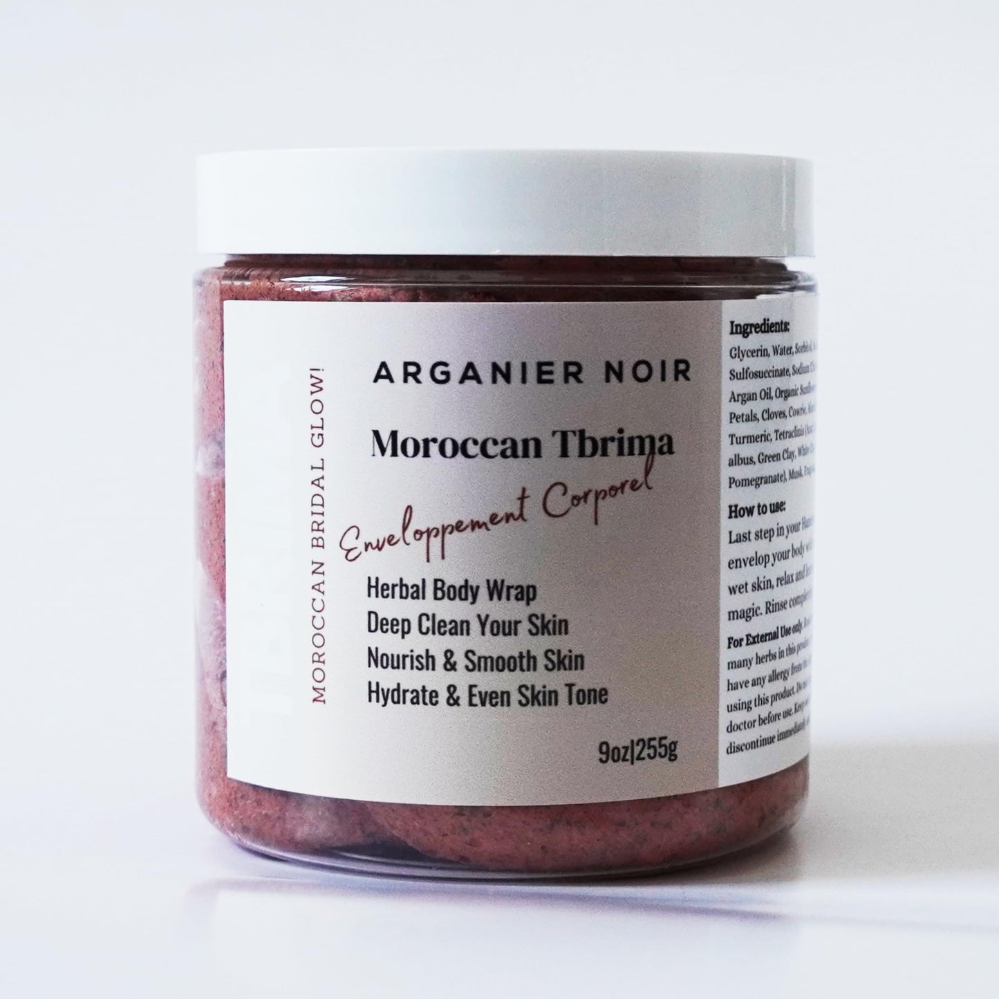 Tbrima Moroccan Enveloppement Corporel Body Herbal Wrap A Mix Aker Fassi and Herbs. Made with Argan Oil.