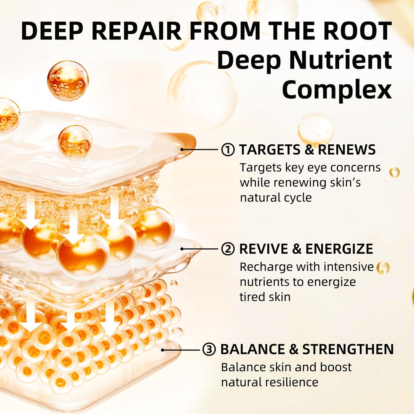 Aeryea Vitamin C & Caffeine Under Eye Patches, 30 Pairs – Reduce Dark Circles, Puffiness & Fine Lines with Niacinamide Collagen