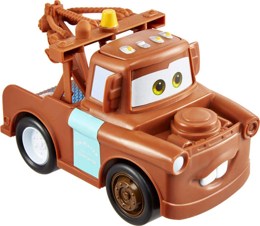 Disney Cars Talkers Mater 5.5" Vehicle with Movie Sounds – Authentic Tow Truck Toy, Fun Gift for Kids 3+