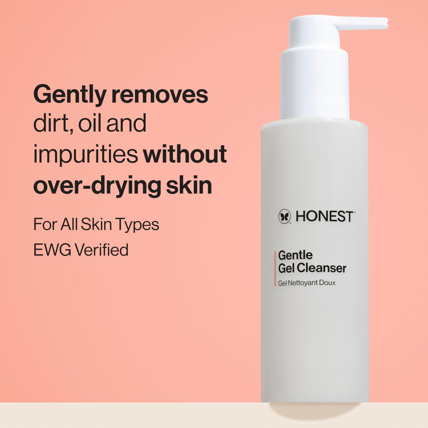 Honest Beauty Gentle Gel Daily Face Cleanser | Calms, Refreshes, + Hydrates | Vegan + Safe for Sensitive Skin | 5 fl oz