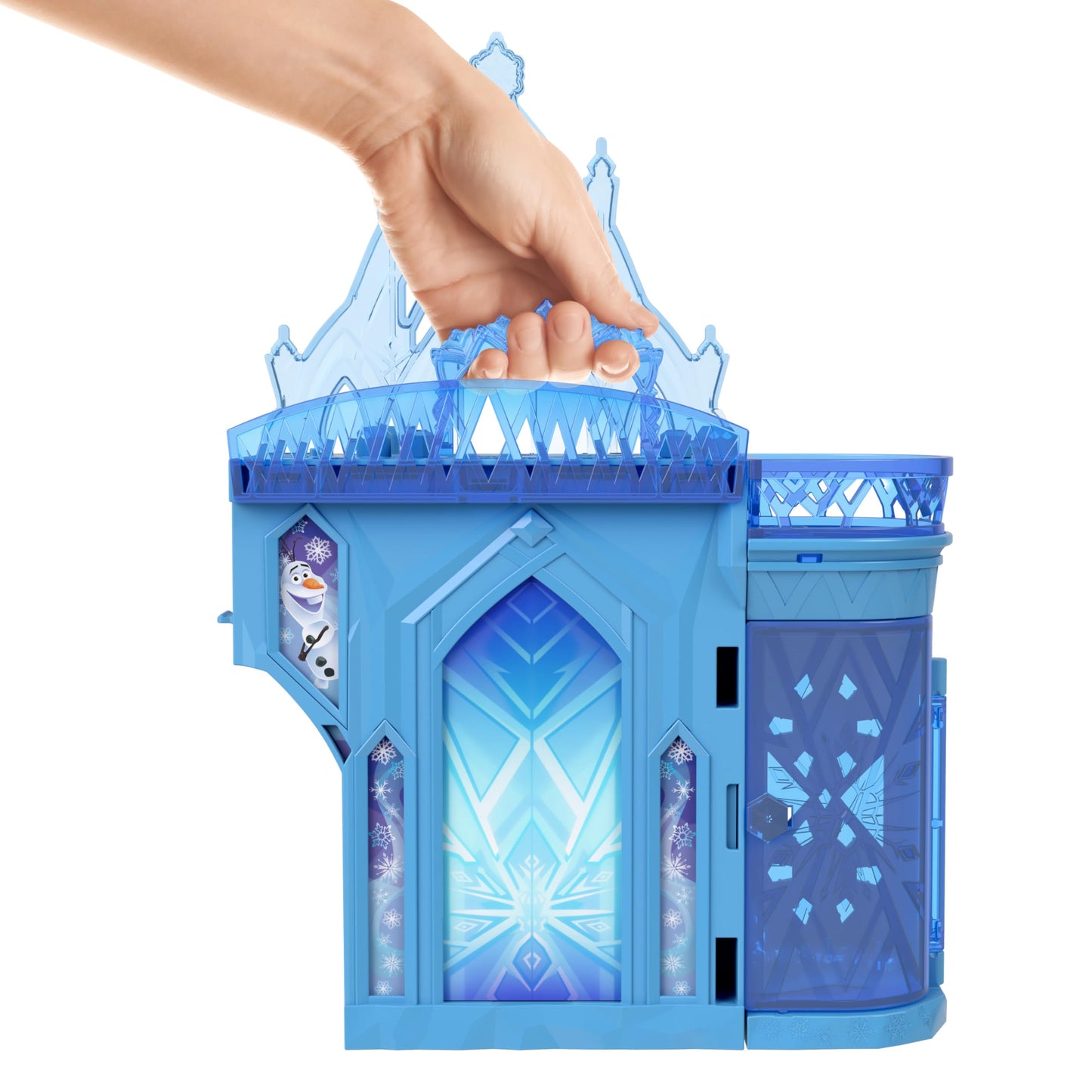 Mattel Disney Princess Storytime Stackers Elsa Ice Palace - Stackable Castle Playset with Small Doll & 8 Pieces, Frozen Inspired