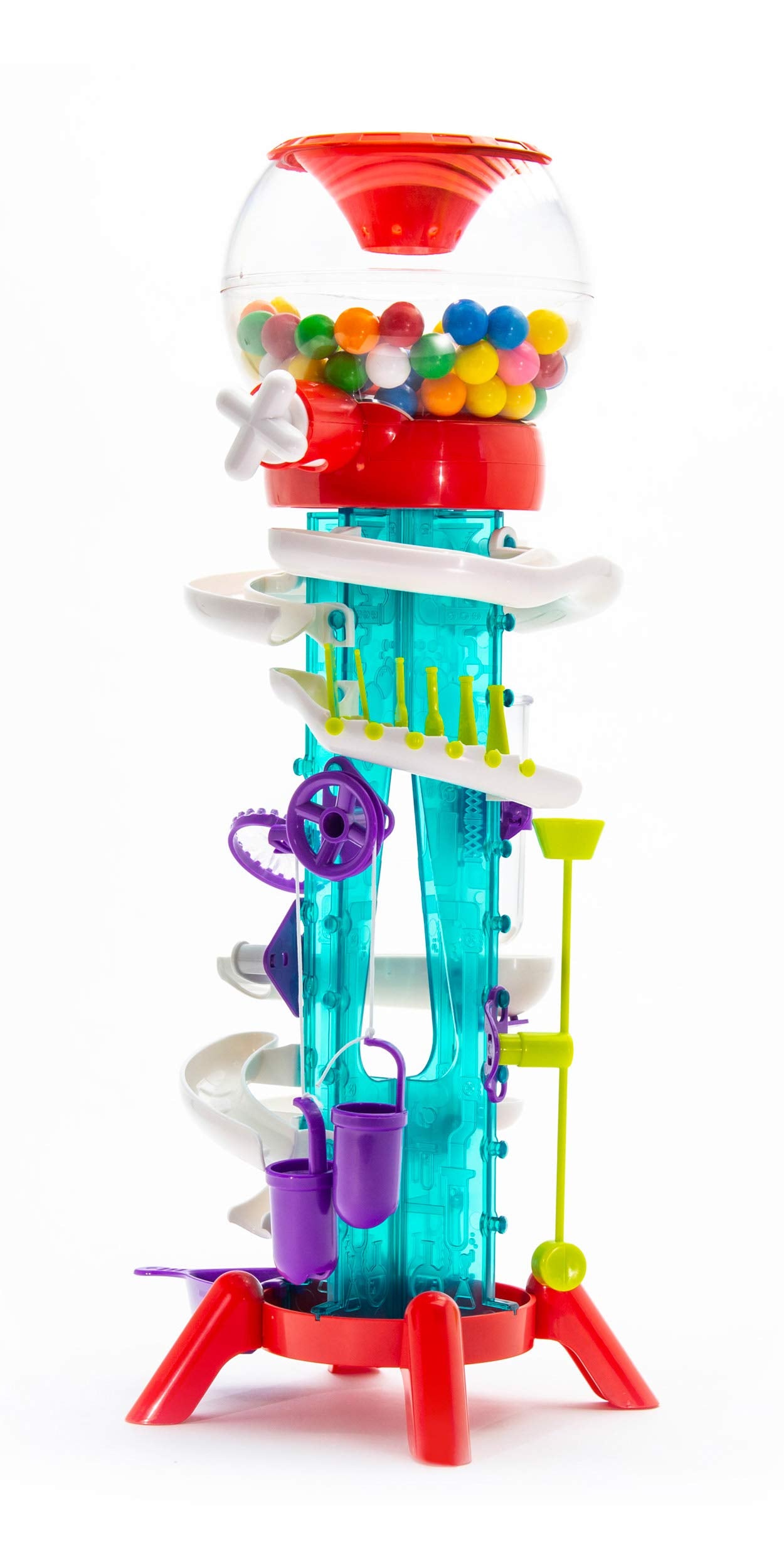 Thames & Kosmos Gumball Machine Maker Lab - 12 STEM Experiments to Build Your Own Gumball Machines with Physics & Engineering, Includes Gumballs