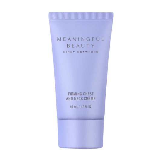 Meaningful Beauty Firming Chest and Neck Crème , Tightening Treatment with Vitamin C and Hyaluronic Acid , 1.7 Ounce