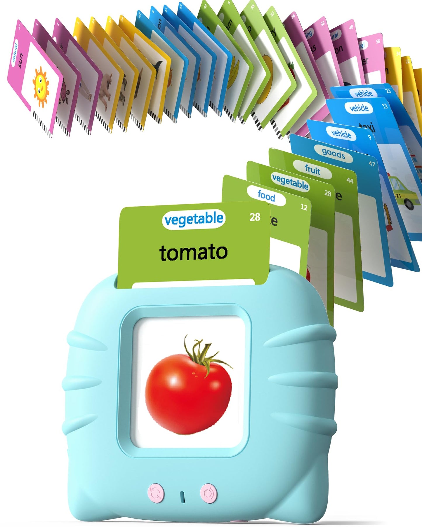 Airbition Talking Flash Cards for Toddlers Ages 1-4 – Montessori Language Learning, 224 Words, Speech Therapy & Sensory Educational Toy