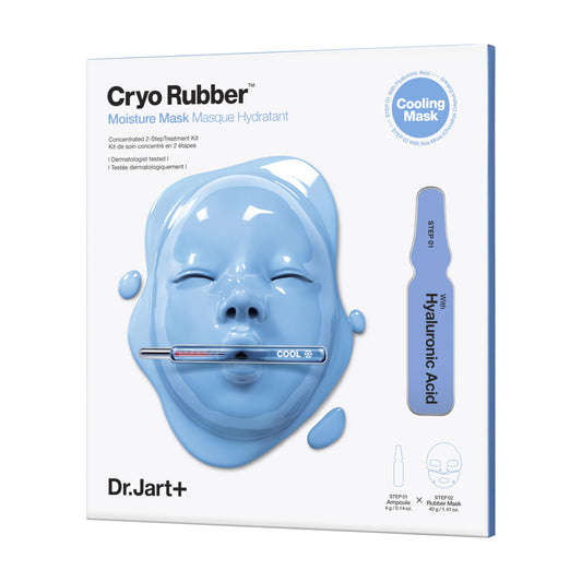 Dr.Jart+ Cryo Rubber Korean Face Mask with Moisturizing Hyaluronic Acid | Korean Skin Care | Travel Size, 1 Pack