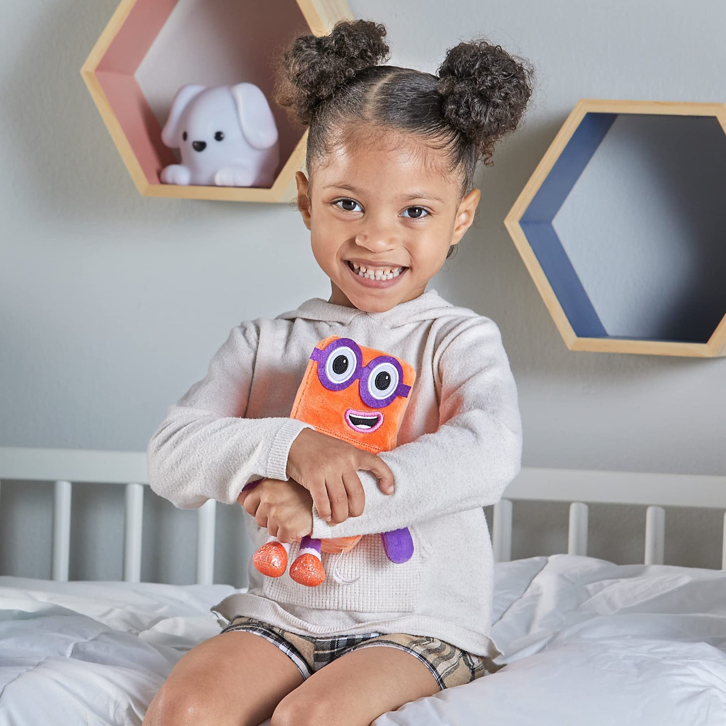 hand2mind Numberblocks One & Two Plush Toys – Soft Stuffies for Toddlers, Preschool Math Learning, Counting, & Birthday Gifts