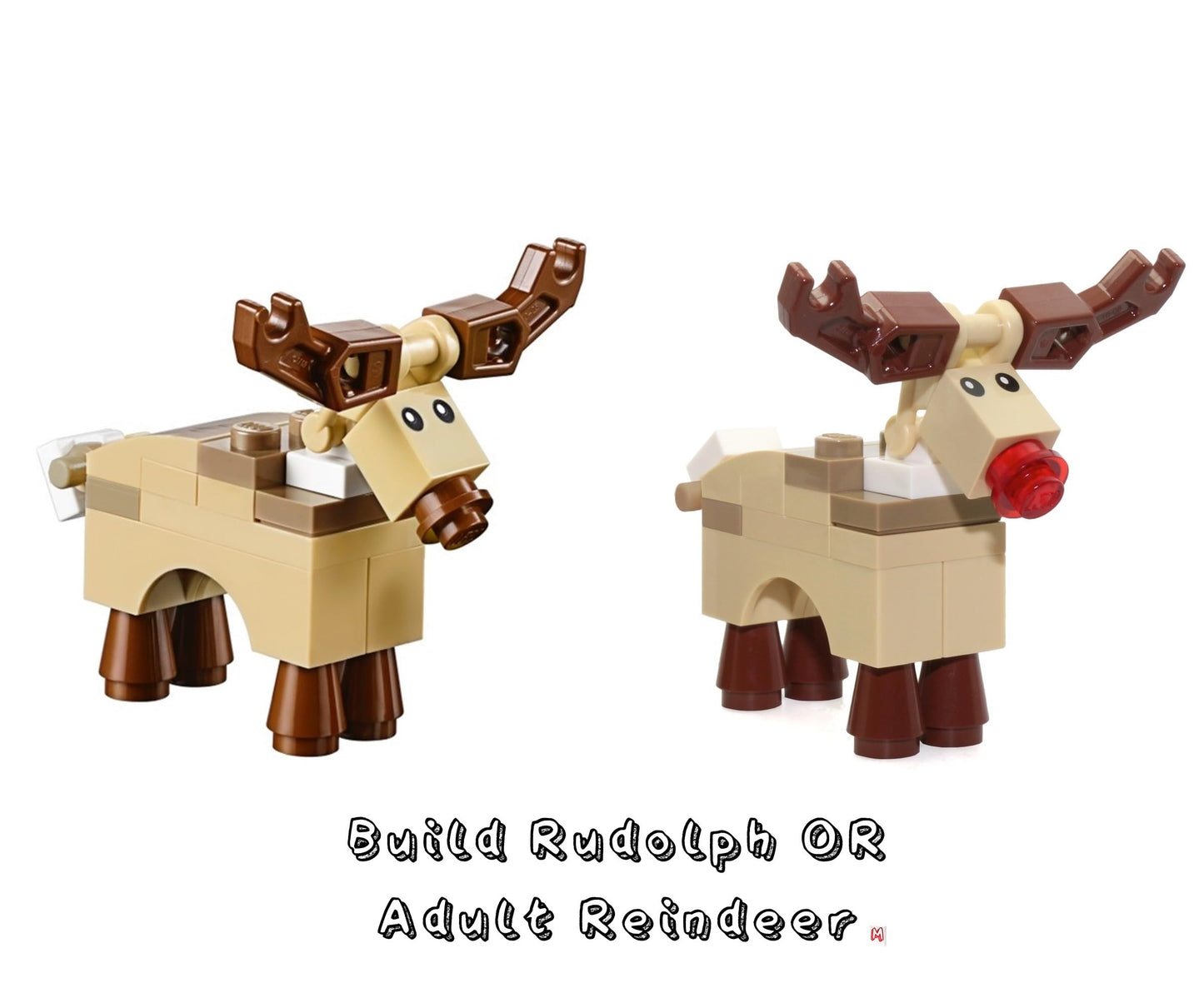 LEGO Holiday MiniFigure Animal - Reindeer (Rudolph with Red Nose) 10245