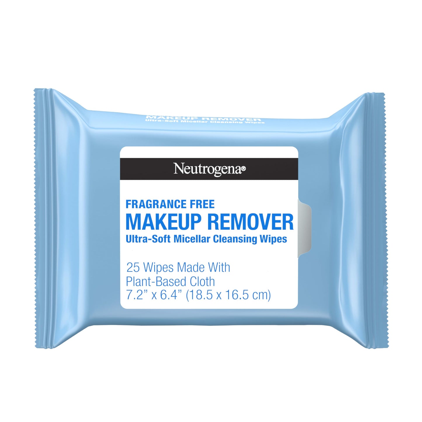 Neutrogena Fragrance-Free Makeup Remover Wipes, Daily Ultra-Soft Micellar Wipes, Gently Remove Oil & Waterproof Makeup, 25 ct