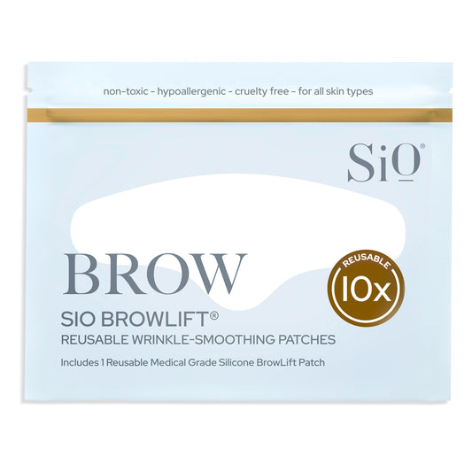SiO Beauty BrowLift Silicone Patch – Wrinkle-Smoothing, Hydrating, Reusable Up to 10x, Cruelty-Free, Forehead Fine Line Treatment, 1 Patch