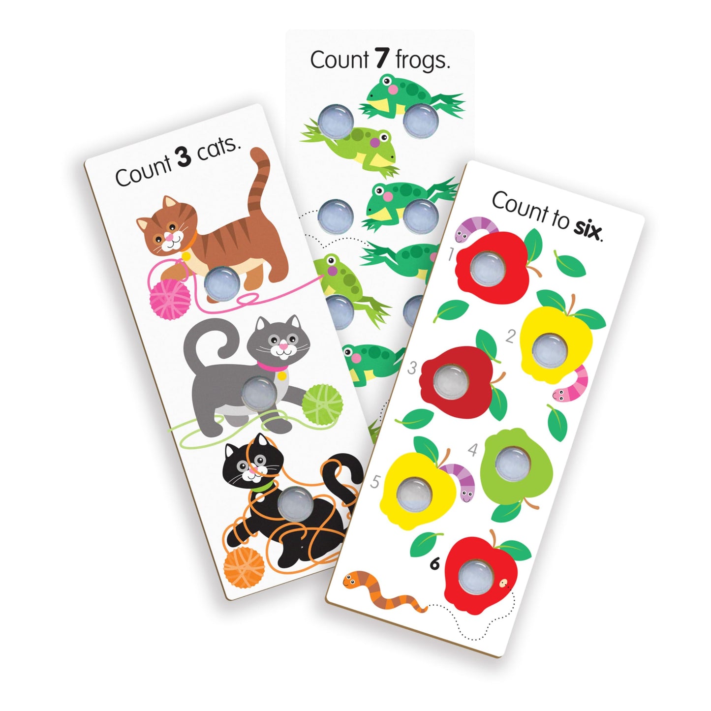 Melissa & Doug Poke-a-Dot! Jumbo Learning Cards - Numbers, Shapes & Colors, 13 Double-Sided Flash Cards for Toddlers & Preschoolers 1+