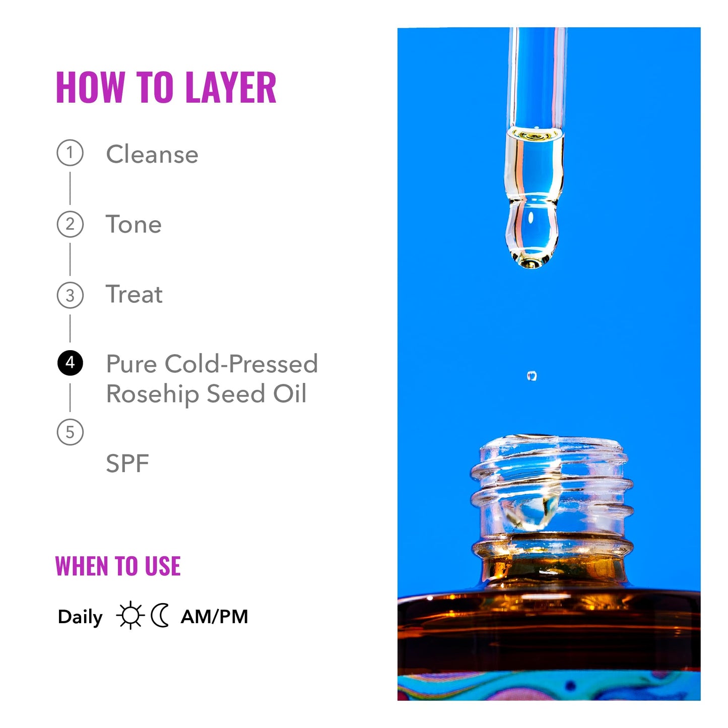 Good Molecules Pure Rosehip Seed Oil – 100% Natural, Lightweight Face Moisturizer for Hydration, Anti-Aging & Skin Plumping, 1 fl. oz.