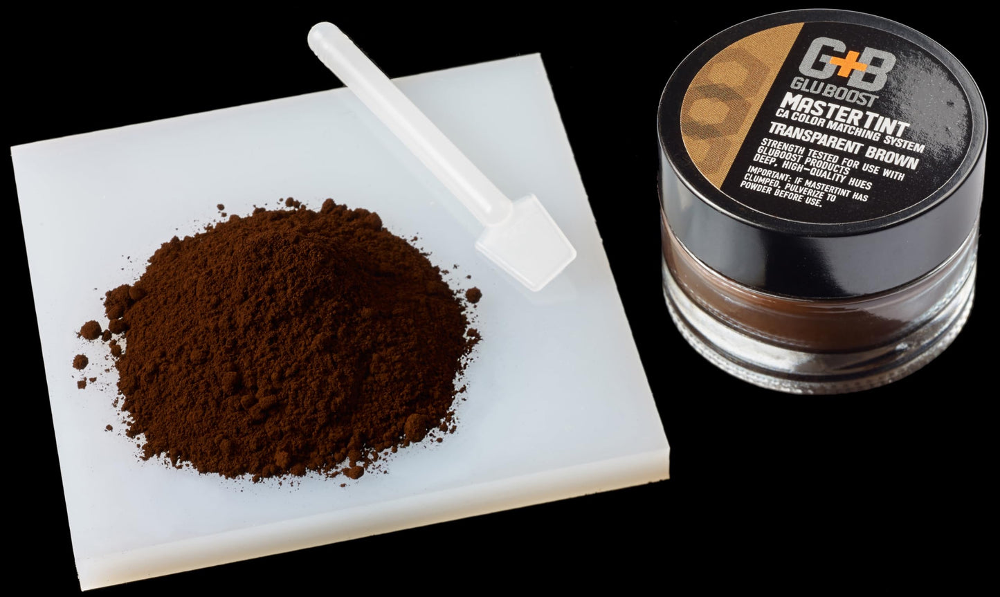 GluBoost MasterTint Jars Brown – Long-Lasting Color Additive for Perfect Color Matching with MasterGlu & Fill n’ Finish Pro – No Solvent Needed
