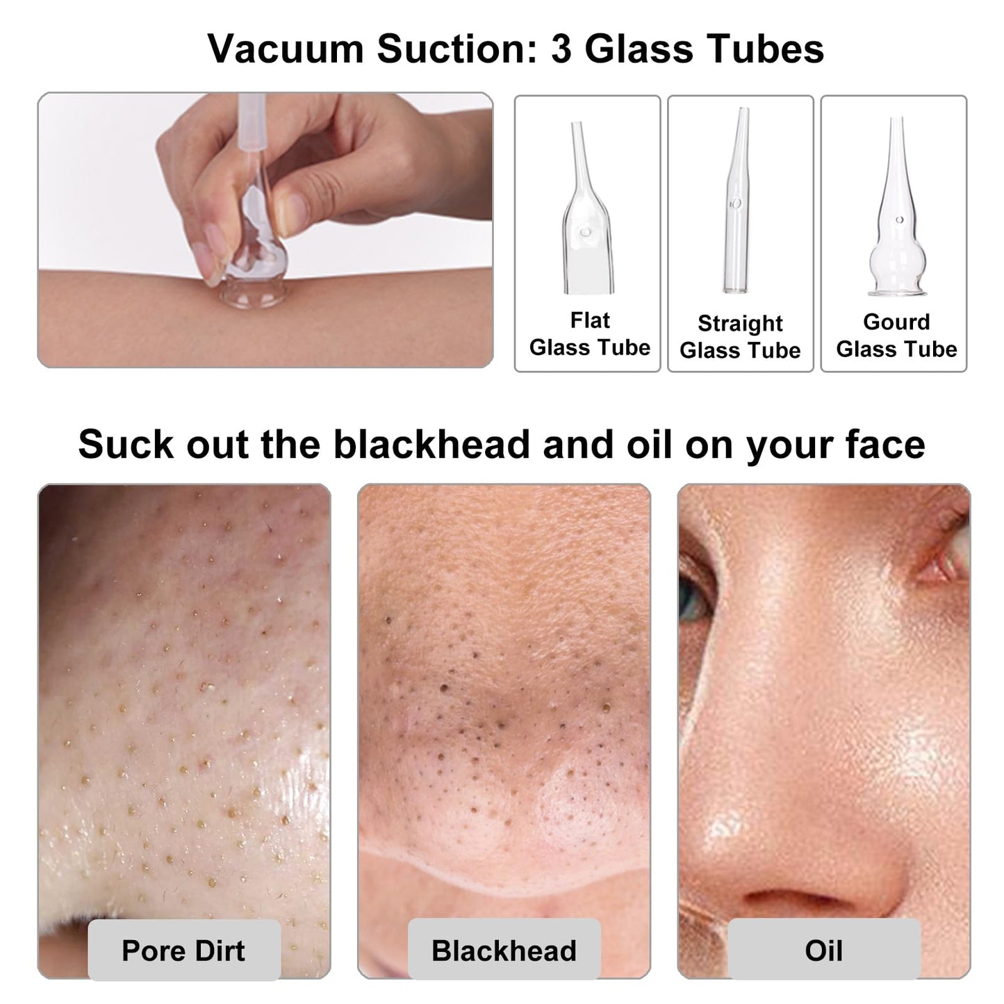 【3-IN-1】Microdermabrasion Machine, mcwdoit 0-68cmHg Strong Suction Power, Professional Dermabrasion Facial Skin Care