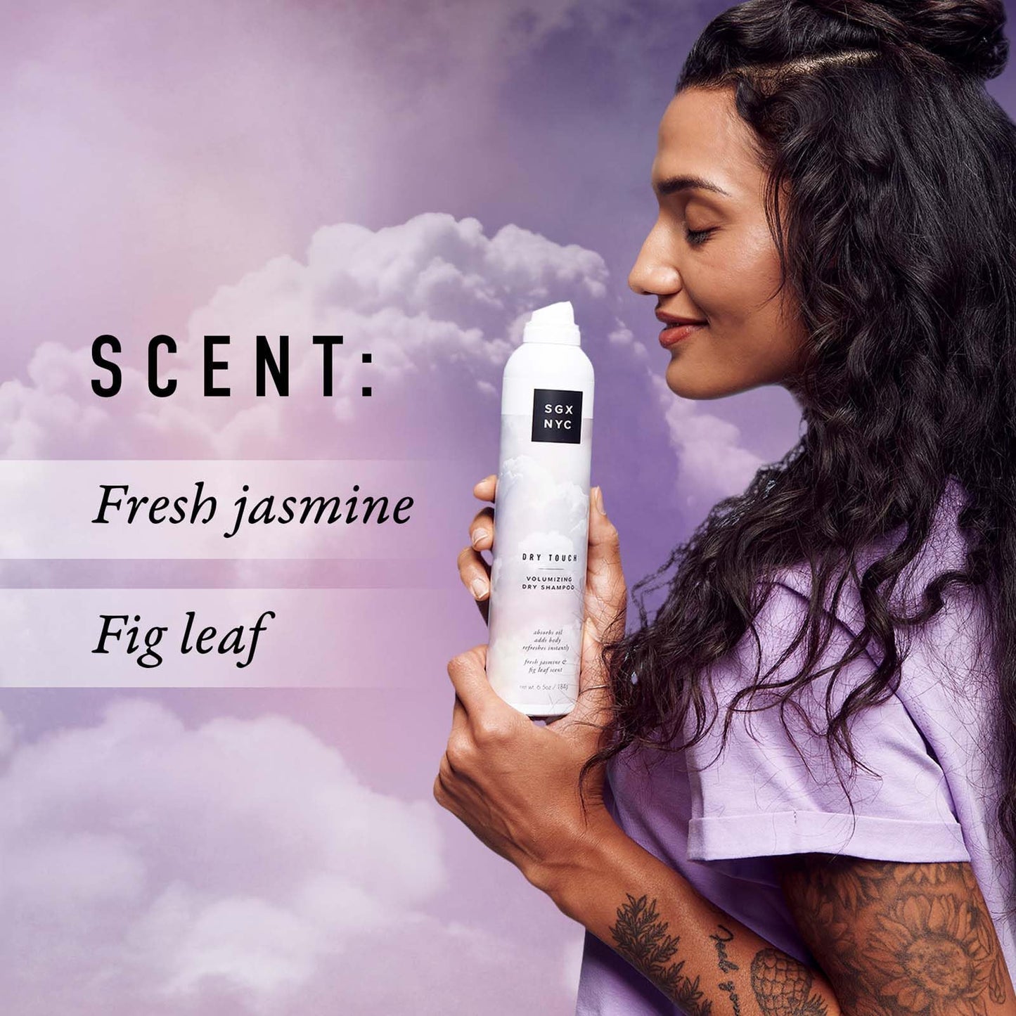 SGX NYC Dry Touch Volumizing Dry Shampoo - Paraben Free, Vegan Dry Shampoo Spray Absorbs Excess Oil - Fresh and Bouncy Hair with No Residue - 6.5 oz