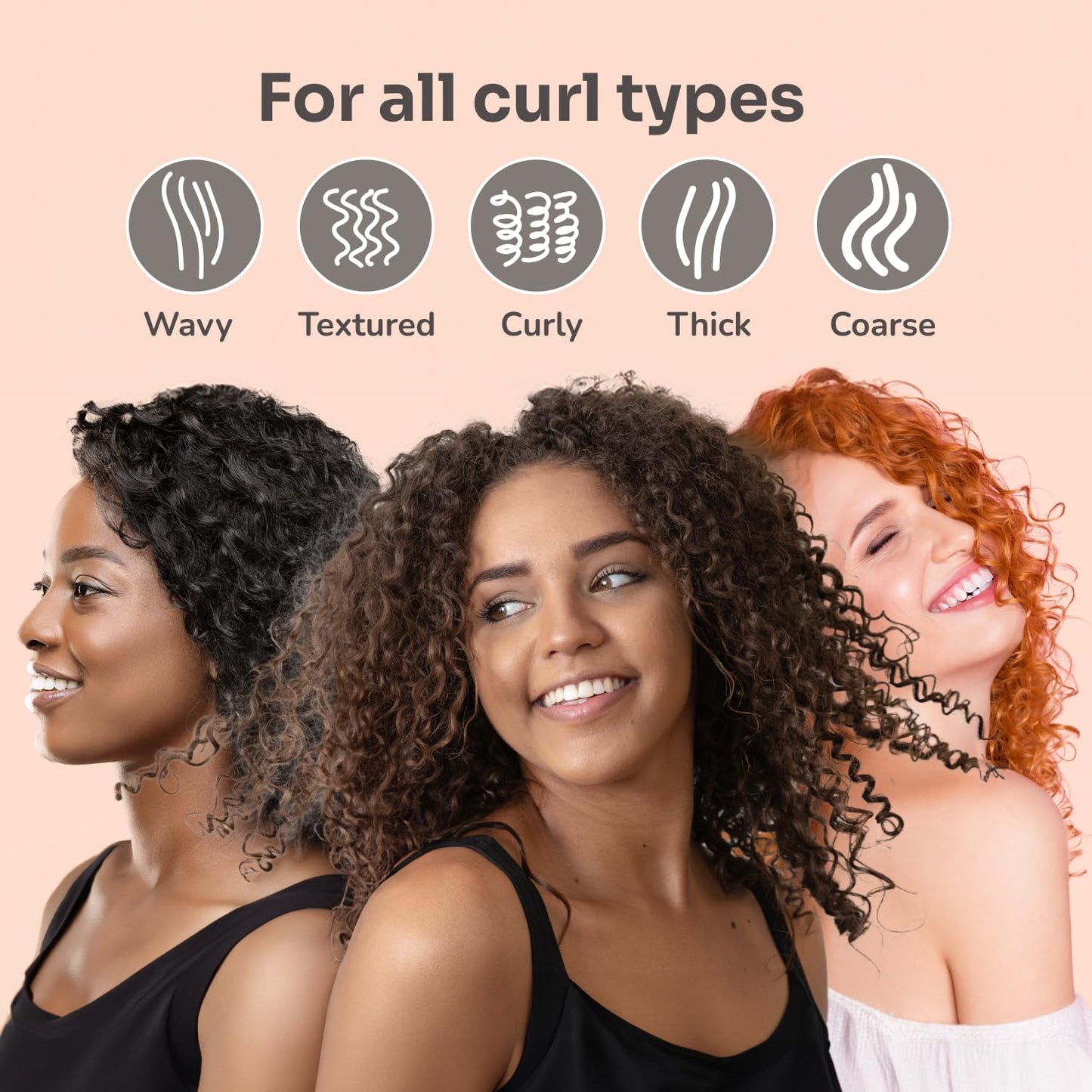 Wet Brush Go Green Curl Detangler, Pale Pink – Ultra-Soft IntelliFlex Bristles for Easy, Pain-Free Detangling – Great for Curly, Wet & Dry Hair