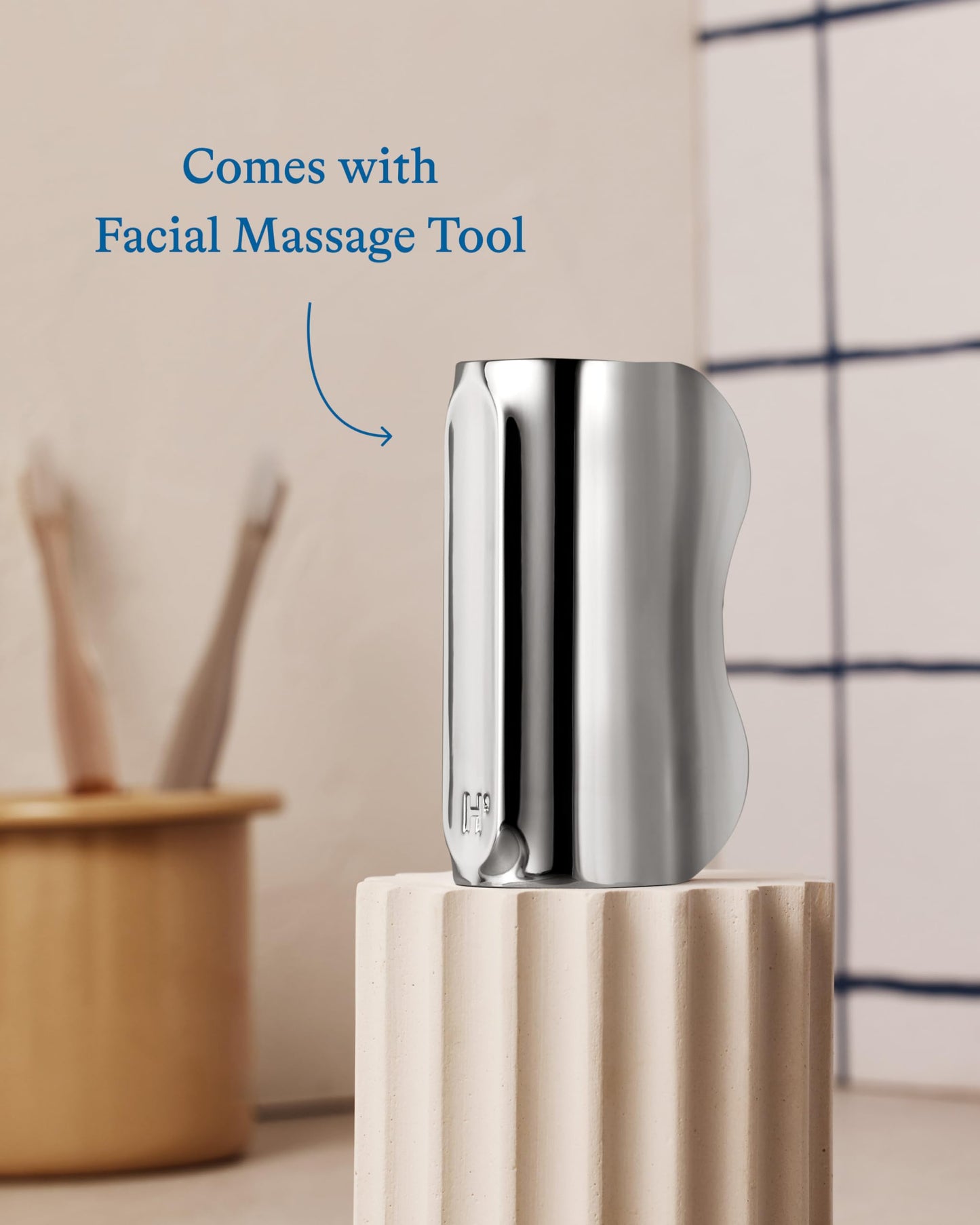 Harry's Cooling Eye Kit for Men - Gua Sha Depuffing Facial Massage Tool and 2 Cooling Eye Sticks