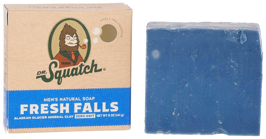 Dr. Squatch All Natural Bar Soap for Men with Zero Grit, Fresh Falls