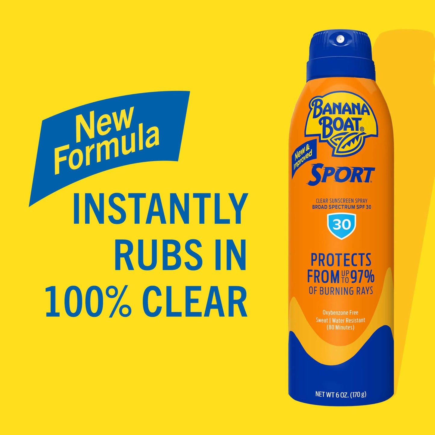 Banana Boat Sport Ultra SPF 30 Sunscreen Spray Twin Pack – Water Resistant, Oxybenzone Free, 6oz Each