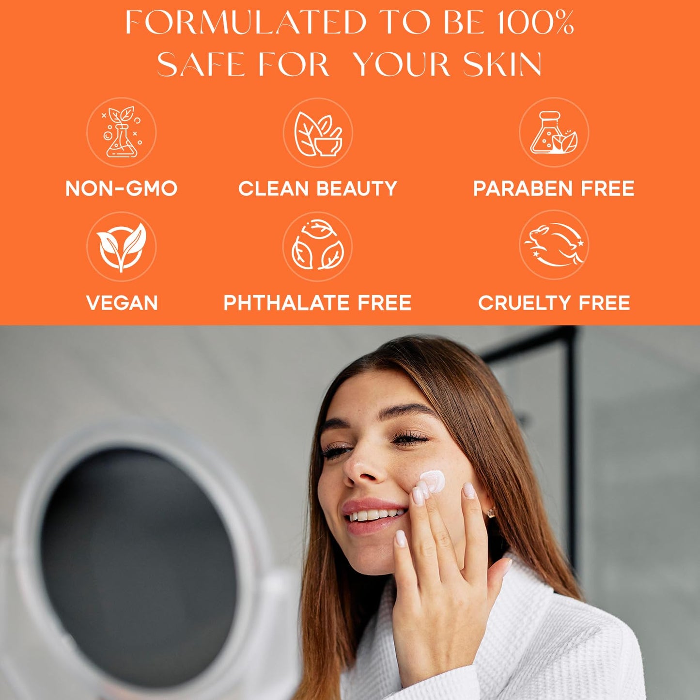 Skin 2.0 Korean Vitamin C & Collagen Face Moisturizer - Anti-Aging, Tightening, Clean & Cruelty-Free Skincare, 1.69 oz