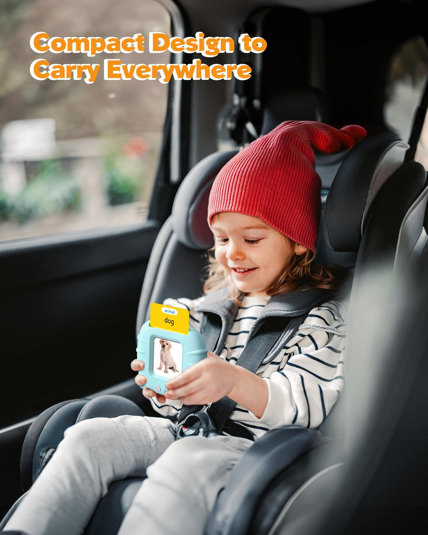 Airbition Talking Flash Cards for Toddlers Ages 1-4 – Montessori Language Learning, 224 Words, Speech Therapy & Sensory Educational Toy