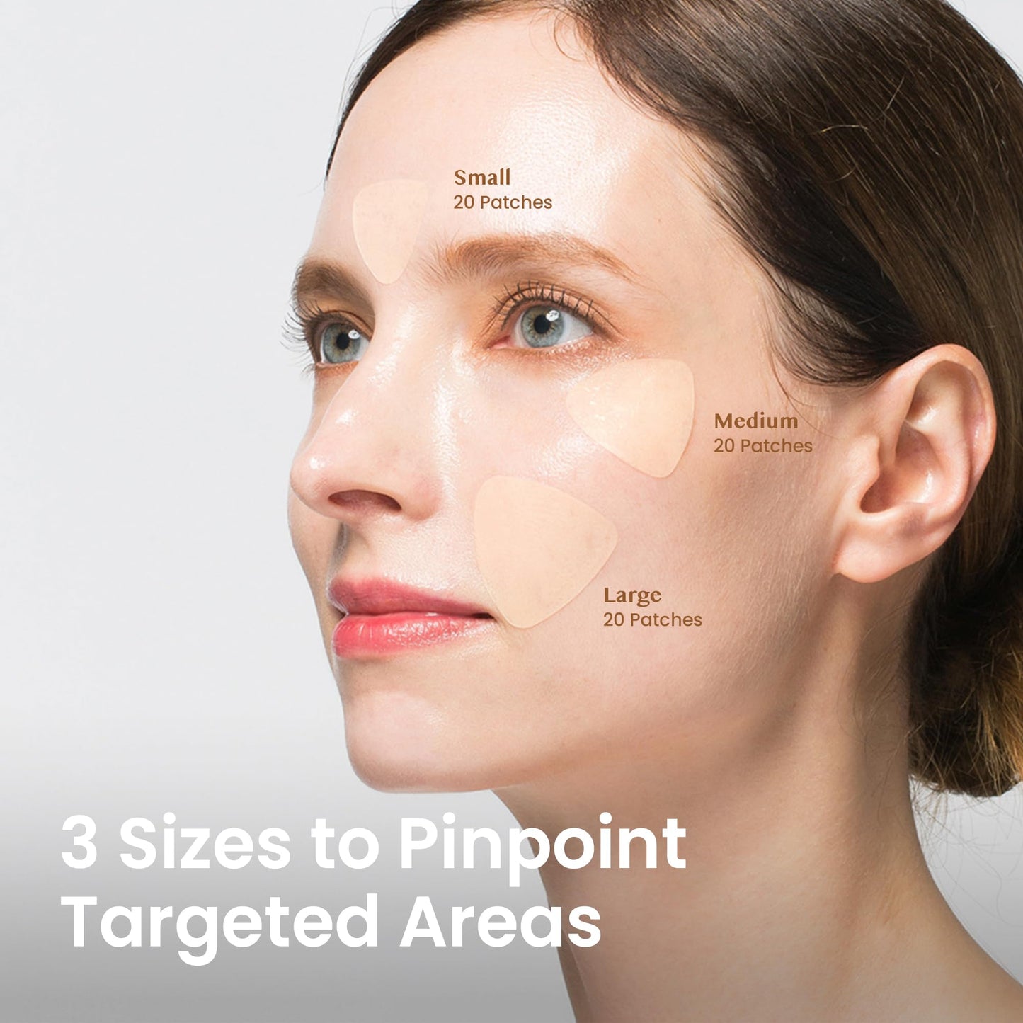 NURIVE Advanced Wrinkle Patches 60ct – Smile & Frown Line Face Wrinkle Tape, Invisible Overnight with Retinol & Collagen, Small