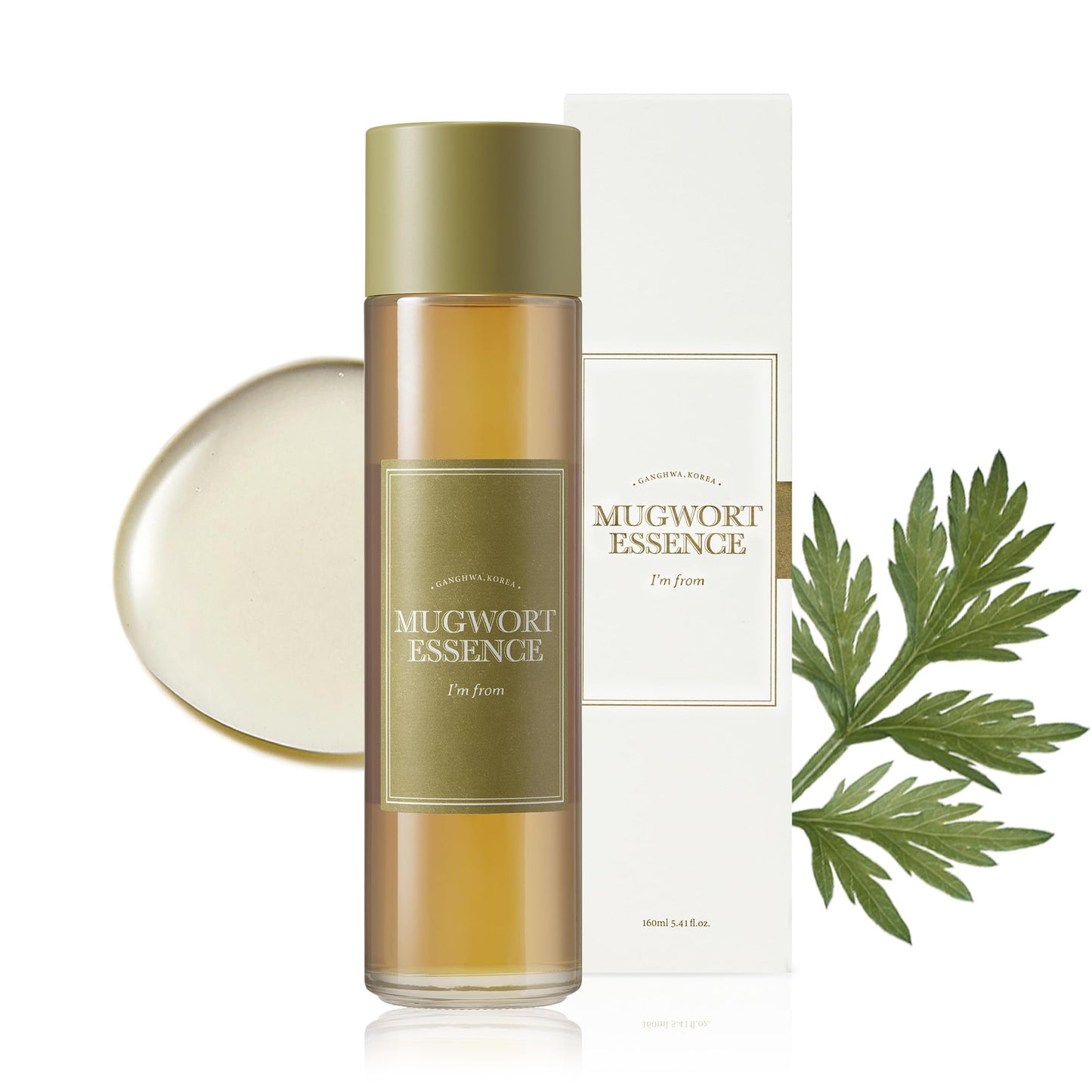 I'm From Mugwort Essence - Vegan Korean Toner for Sensitive Skin, Redness Relief & Hydration, Soothing & Refreshing, 5.4 fl oz