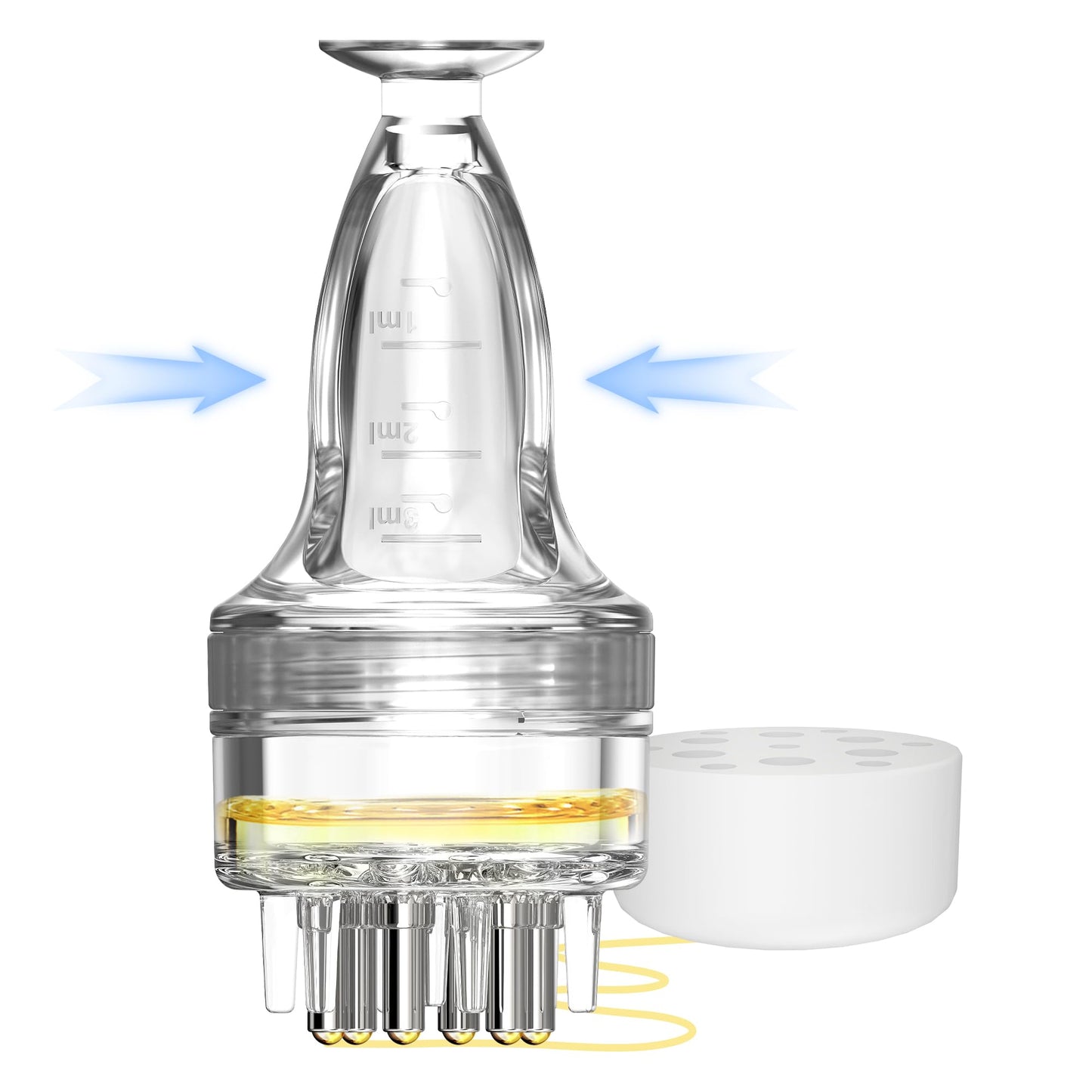 Minoxidil Applicator Brush & Comb – Precise, No-Mess Serum Applicator Tool for Scalp & Hair Growth Treatment – Easy, Quick & Efficient Use