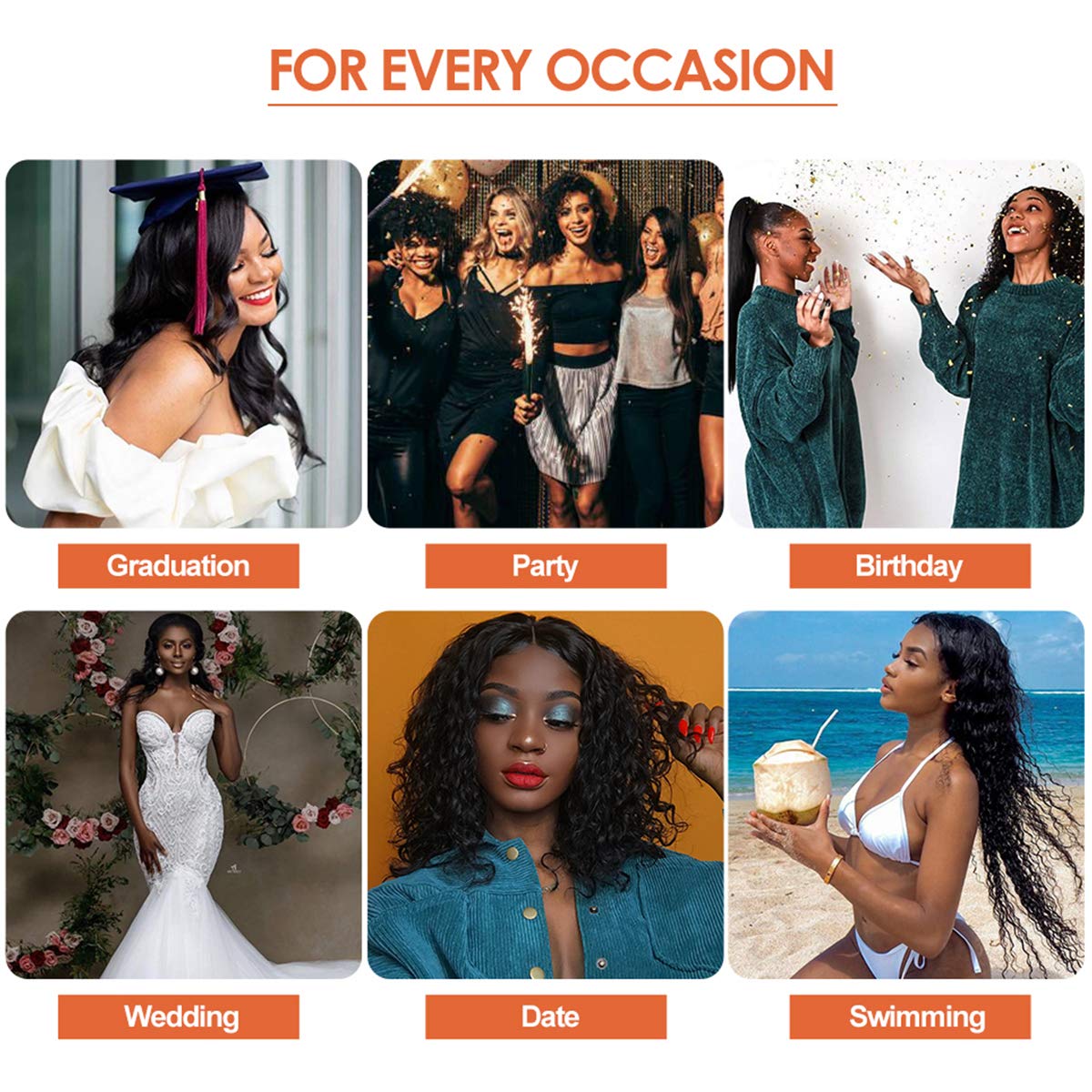 Celiarita Deep Wave Headband Wig 18 Inch – 100% Human Hair, Glueless & None Lace Front, Machine Made Curly Half Wig for Black Women, Natural Color